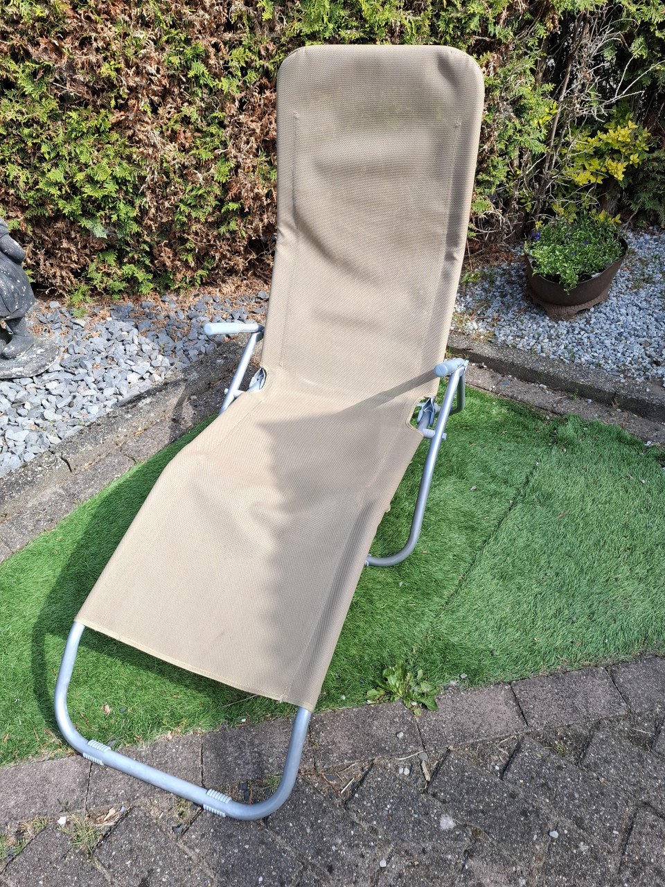 Tuinstoel beige