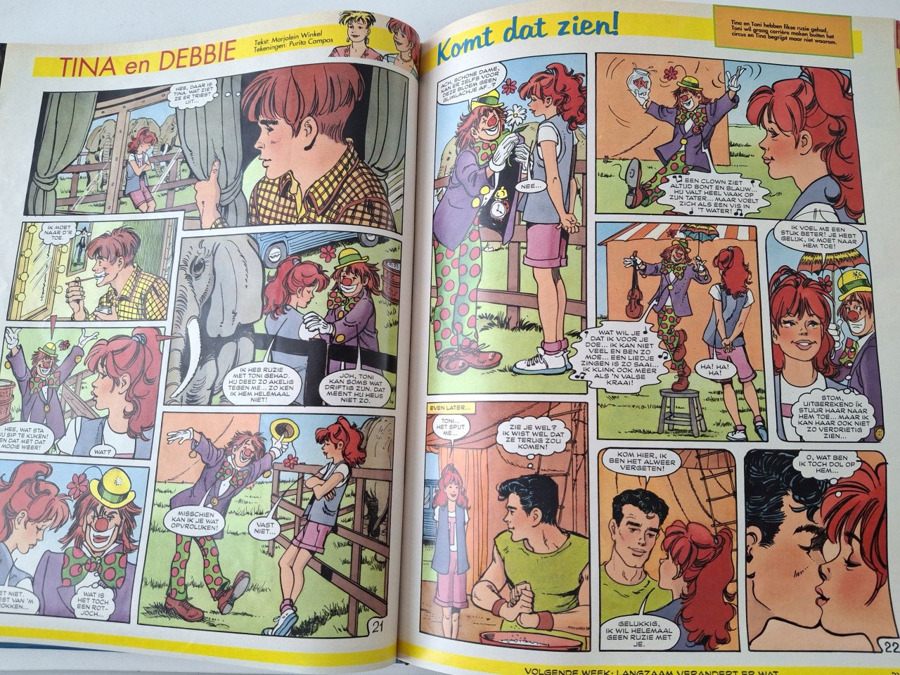 5 x verzamelmap Tina 1993, 1994 en 1995