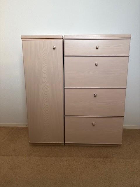 Compleet Slaapkamer ameublement (bed, kledingkast, nachtkastjes etc)