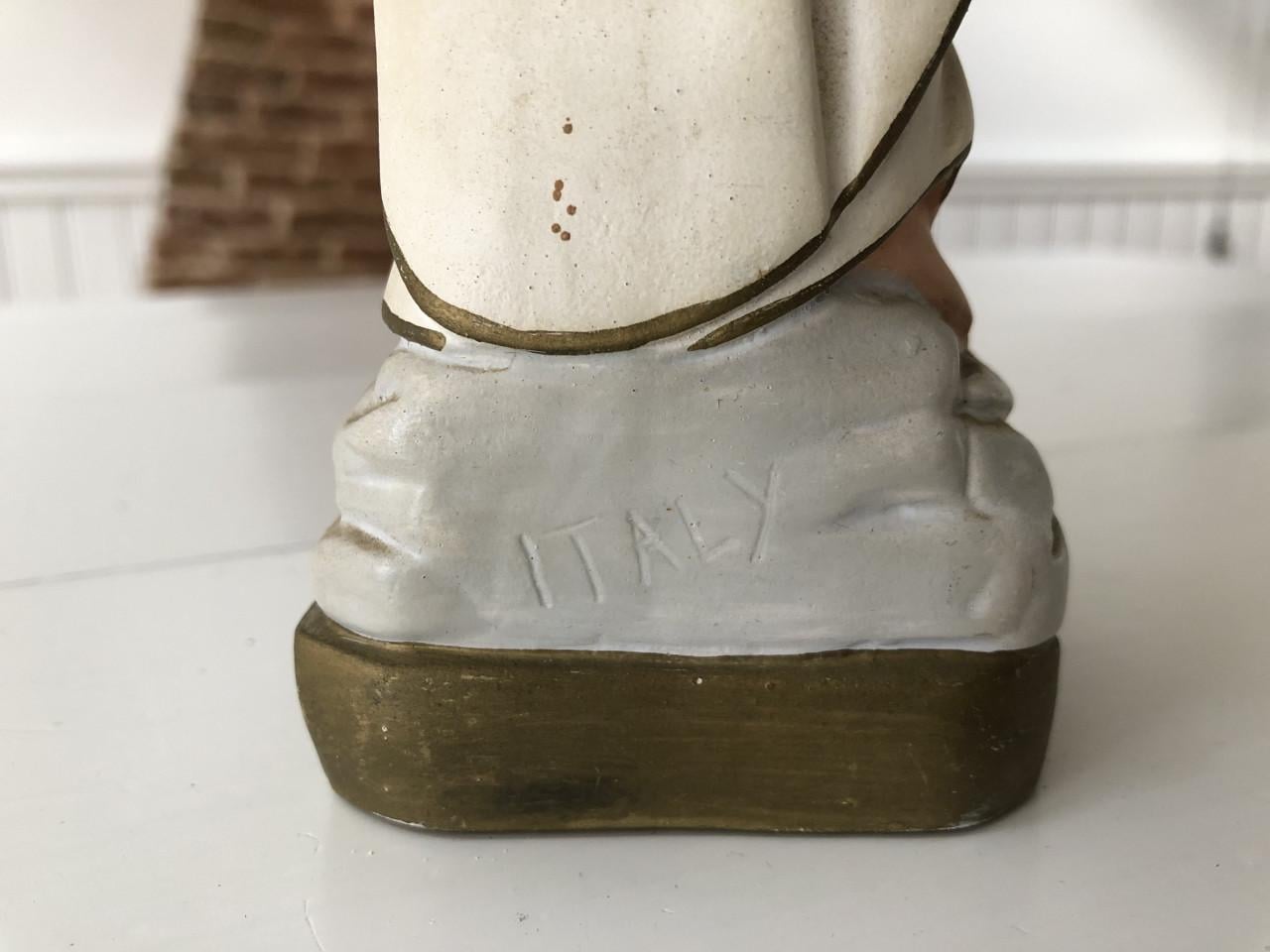 Mooi brocante heilig Maria van Lourdes beeld