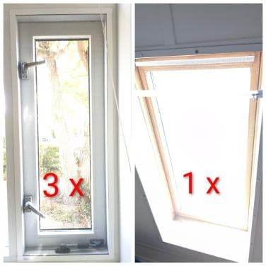 4 Flexibele magnetische raamhorren