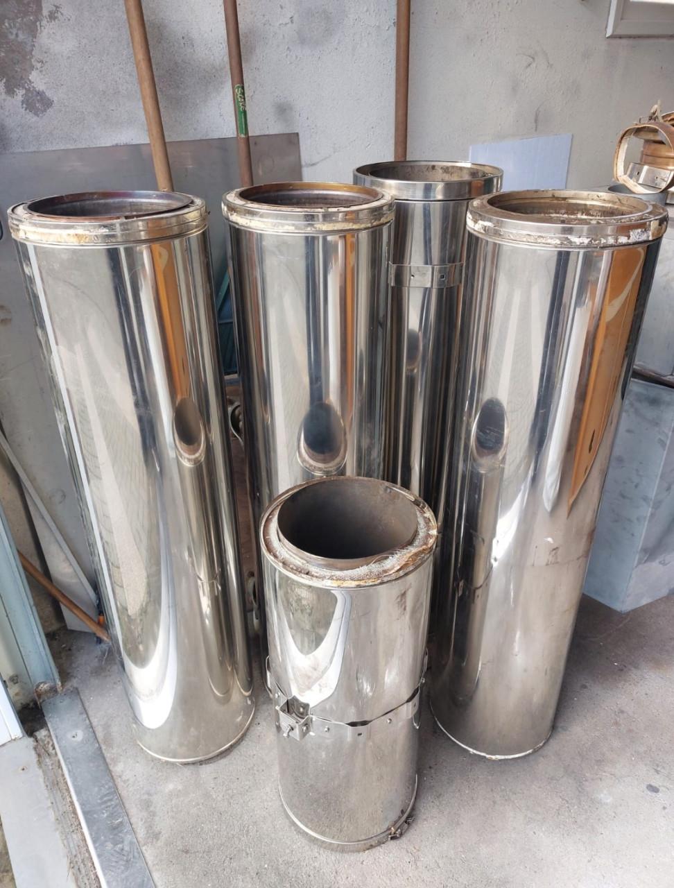 Roestvrijstaal dubbelwandige kachelpijp