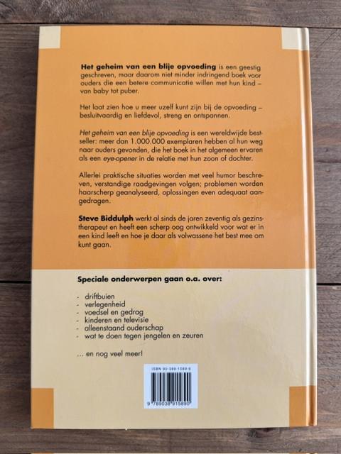 Het geheim van een blije opvoeding, Steve Biddulph, wereldbestseller