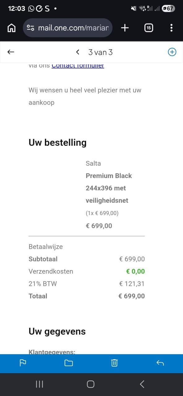 Grote Salta trampoline