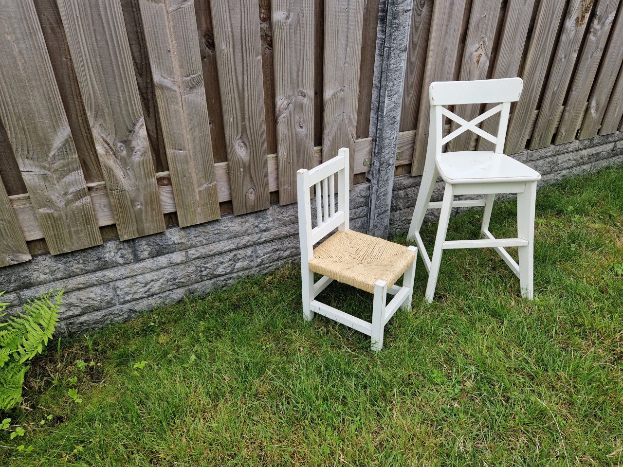 Kinderstoeltje stoeltje klein en groter