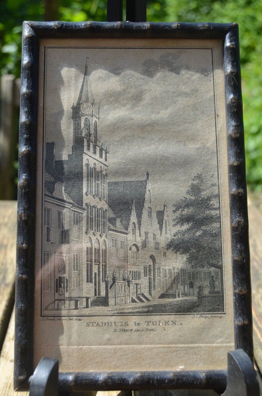 Etsje stadhuis te Tolen 1747 Tirion