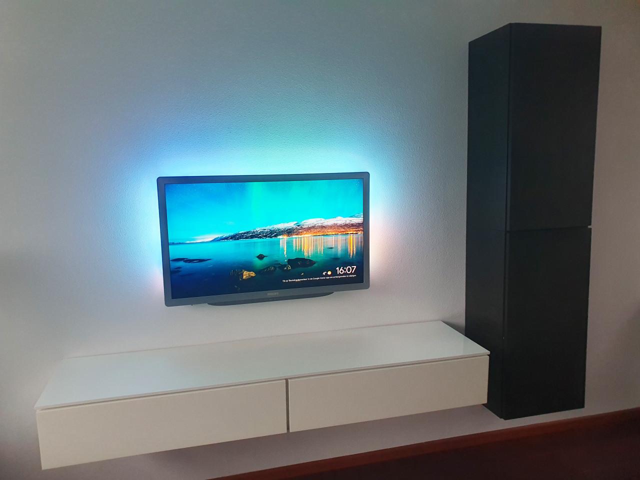 Bruin/zwarte hangkast 2 deurs design kast