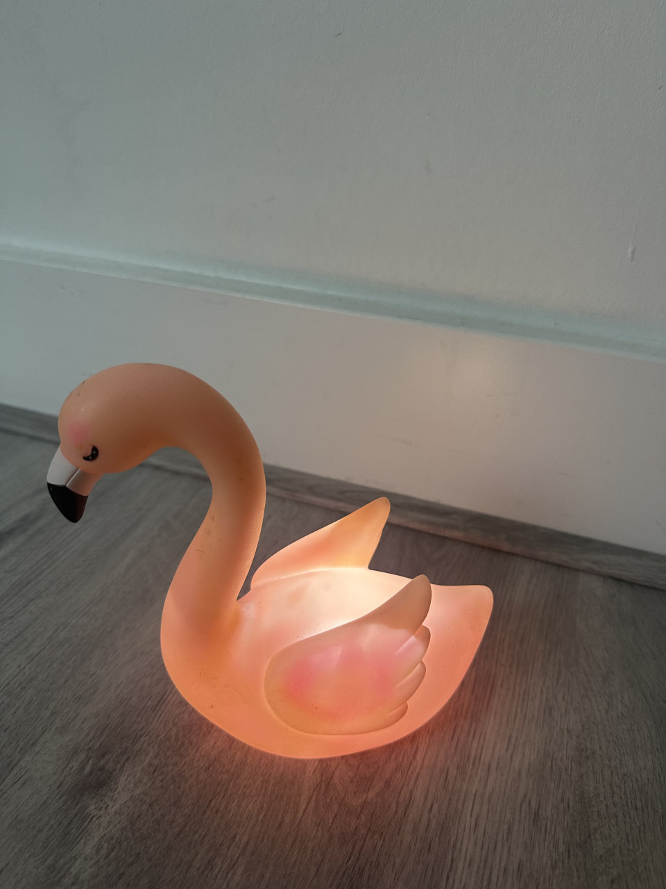 Flamingo met lampje