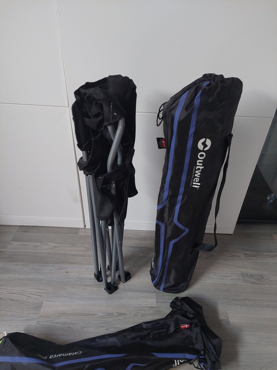 2x Opvouwbare camping stoelen