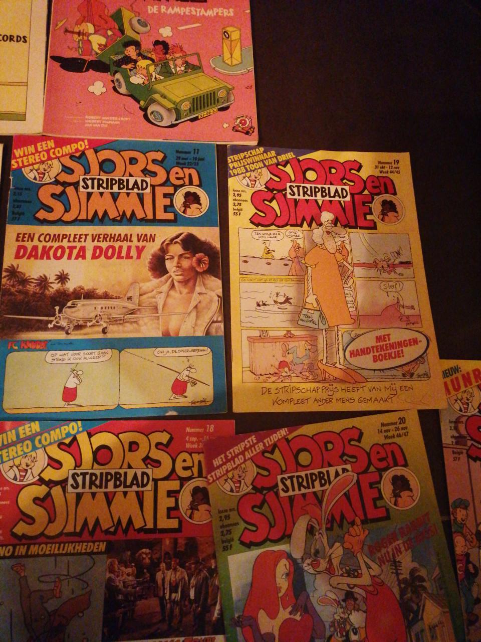 16 x Sjors en Sjimmie 1988, 1989,1991