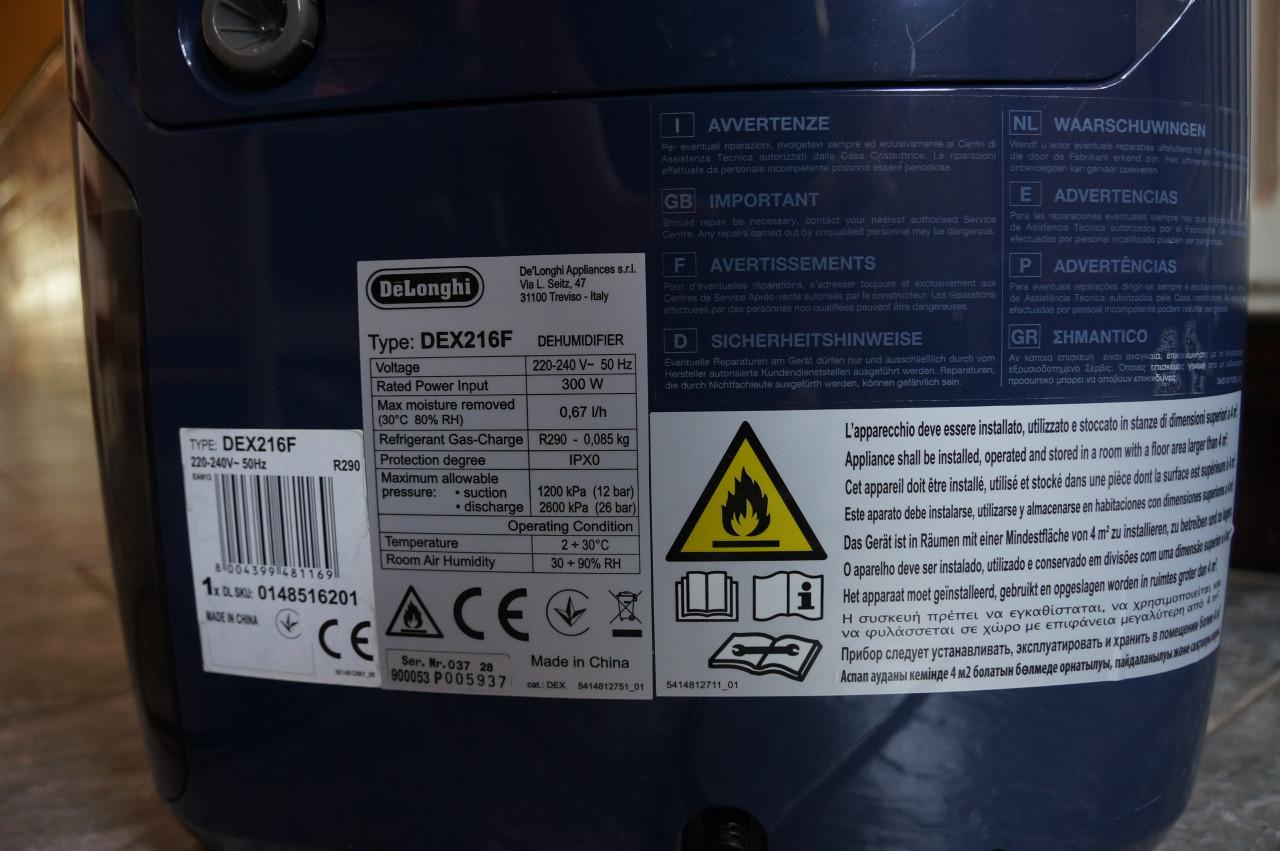 Luchtontvochtiger, De'Longhi Tasciugo AriaDry Multi DEX216 F
