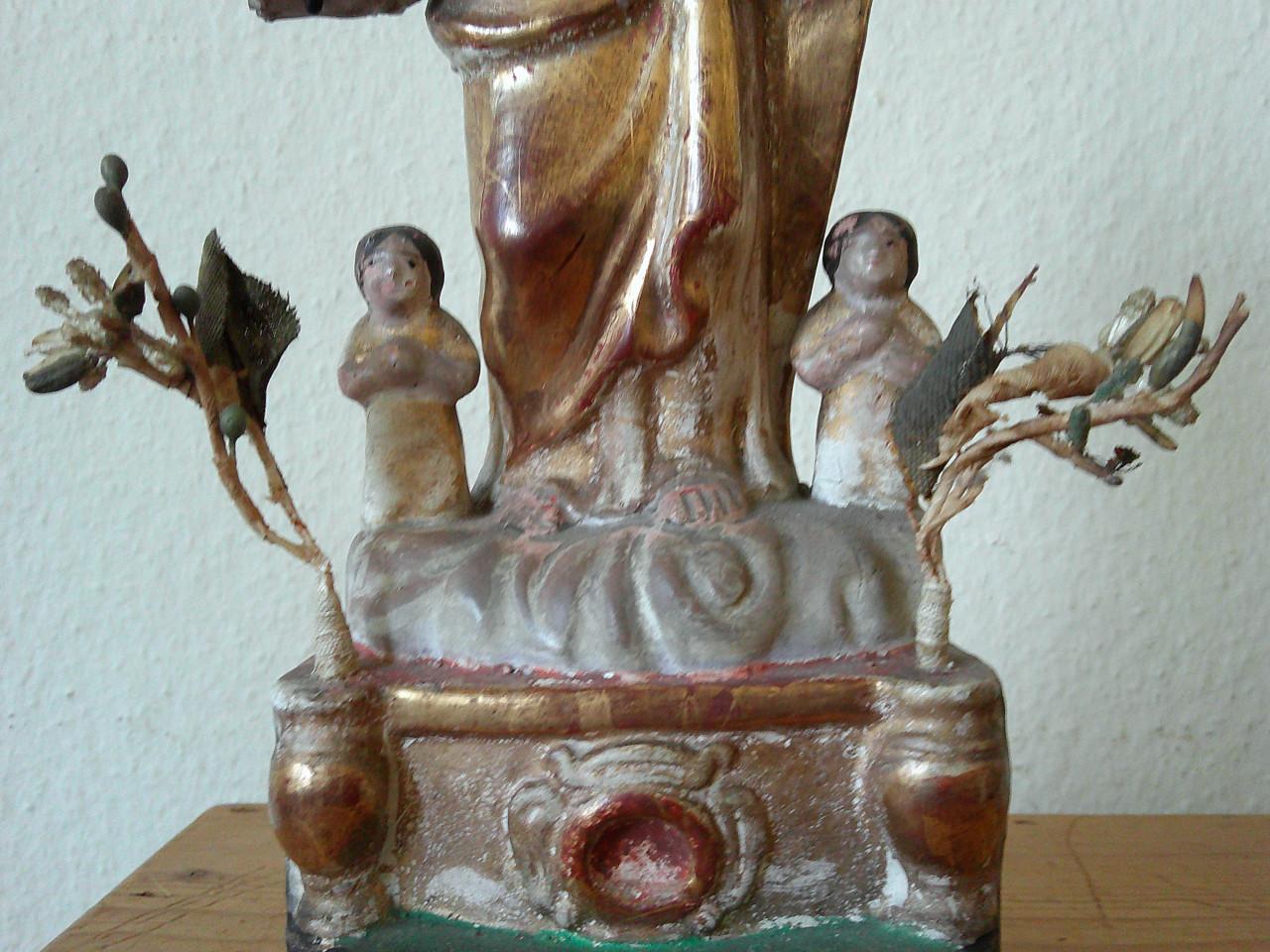 VERGULD PORTUGEES TERRACOTTA,ROND 1850