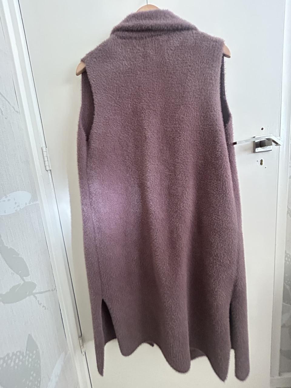 Rino Pelle, lange bodywarmer, bordeaux, maat L, nieuw