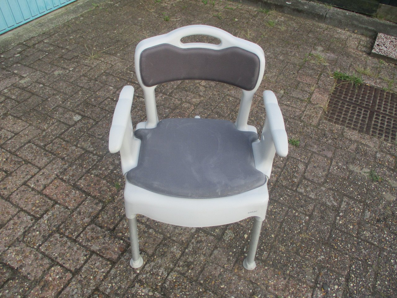 Zgan Stevige Etac douche en/of overzet toiletstoel in hoogte instelbaar