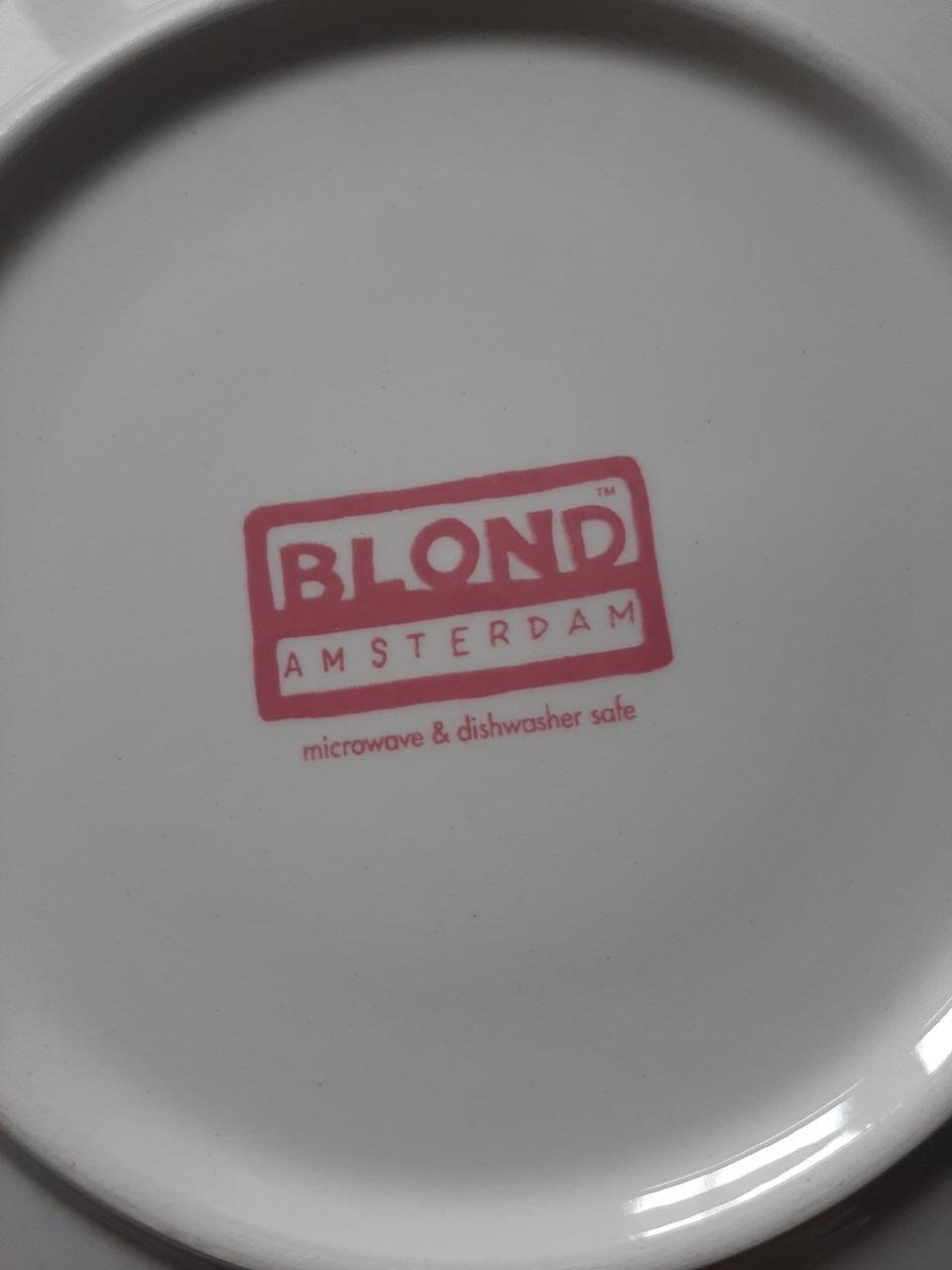 1 x koffiekop met bord blond amsterdam