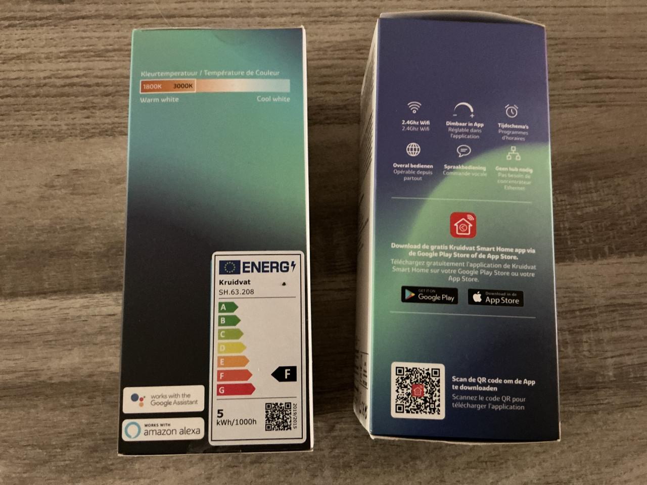 Smart filament LED lampen