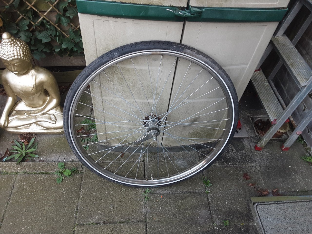 28 inch r.v.s achterwiel met terugtraprem