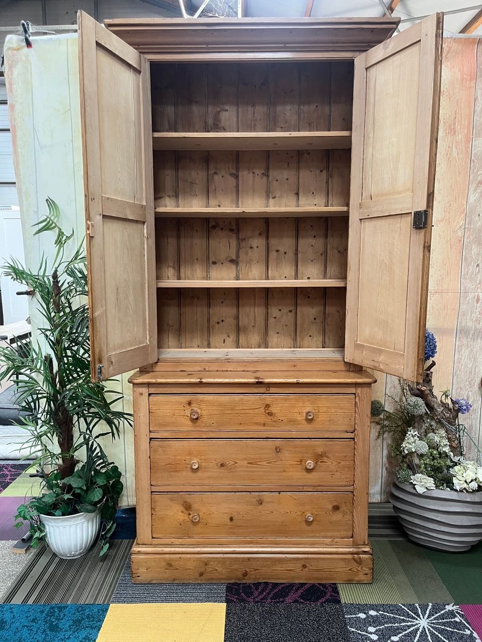 Geloogd Grenen Buffetkast No 728