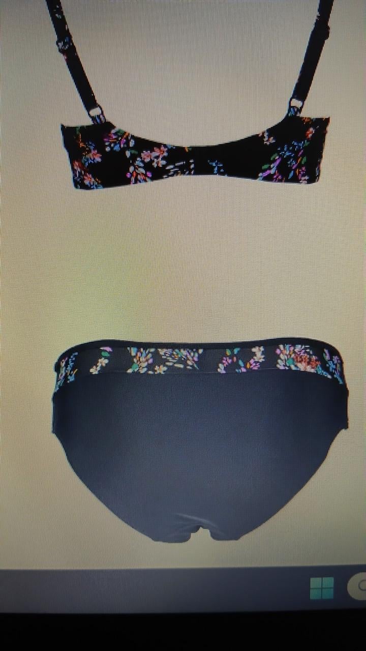 Bikini nieuw zwart +kleuren B80 beugelbikini 42 petite fleur