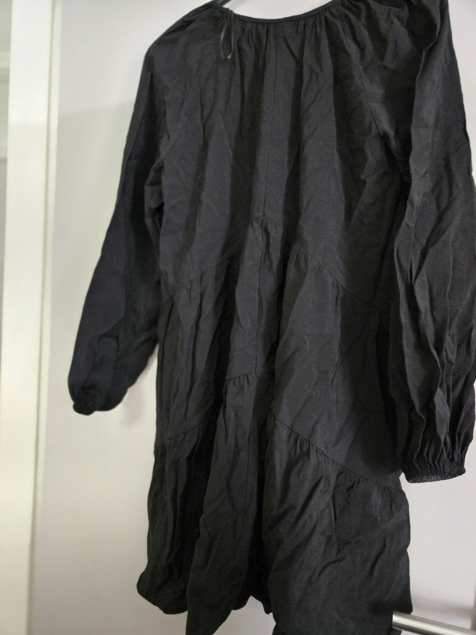Long shirt, lange mouwen zwart H&M maat S