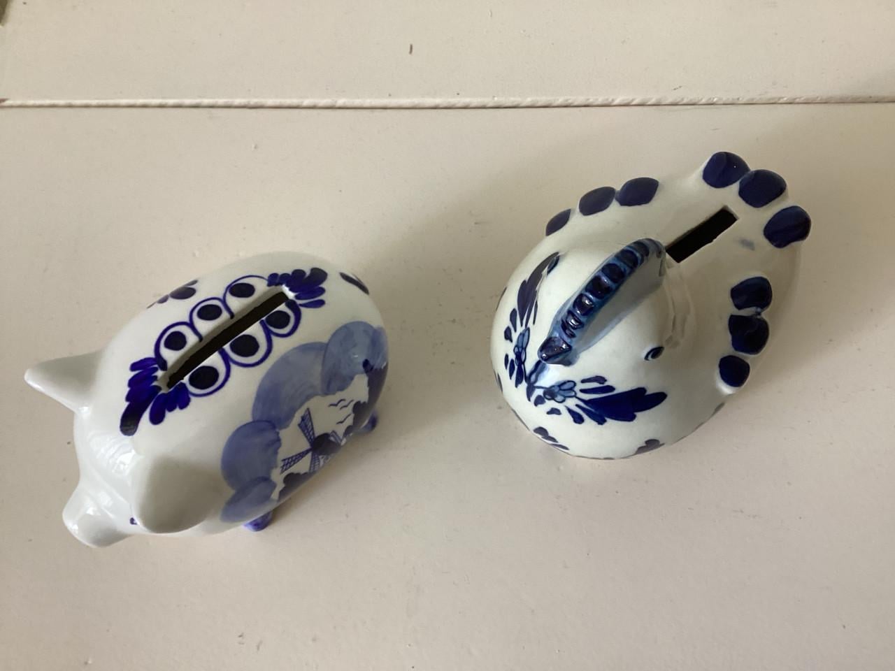 Delfsblauw 2 x Spaarpot.