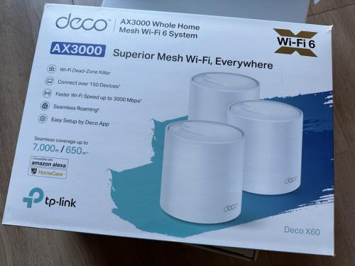 TP-Link Deco X60 - Mesh WiFi - WiFi 6 - AX3000 - 3-pack