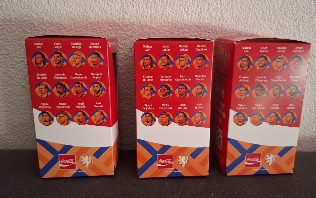 3 Coca Cola glazen Oranje