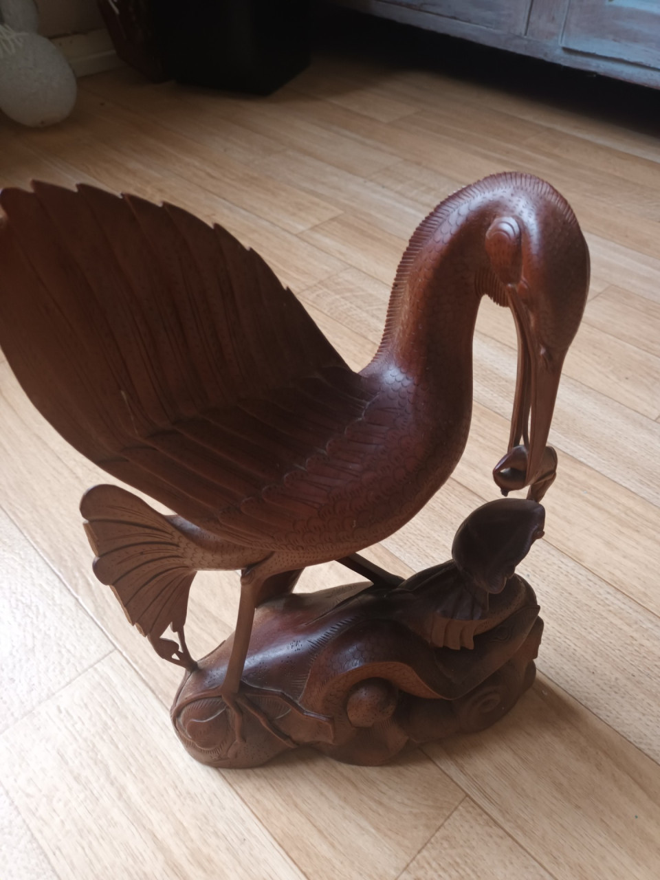 Oude Balinese Houtsnijwerk