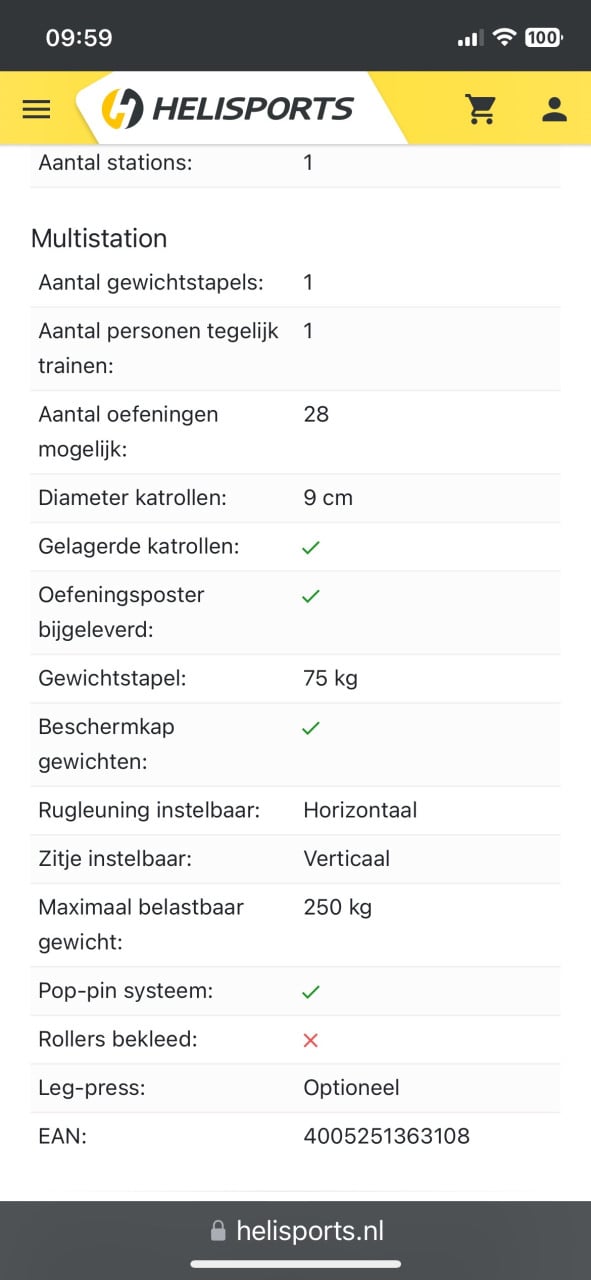 Inspire Multi-Gym M2 zwart krachtstation