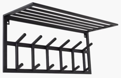 Zwart metalen kapstok