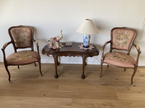 2 geborduurde stoelen