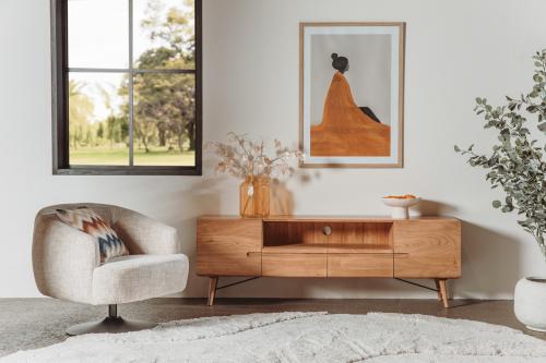 TV MEUBEL IN DE KLEUR NATUREL OF EXPRESSO