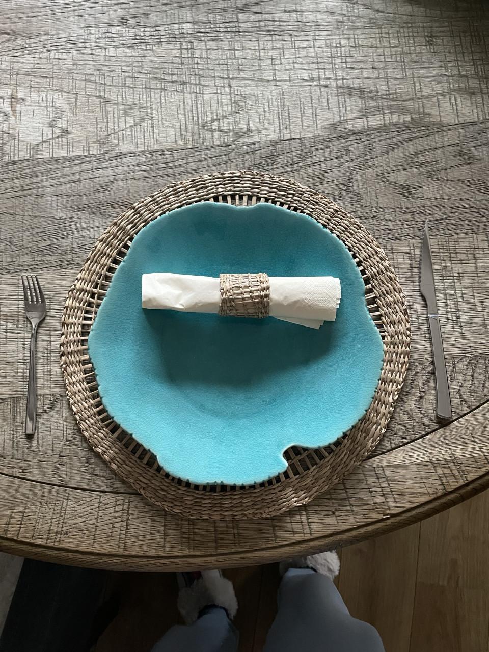 6 turqoise Borden merk PTM