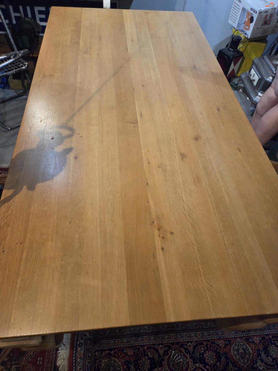 Massief eiken tafel