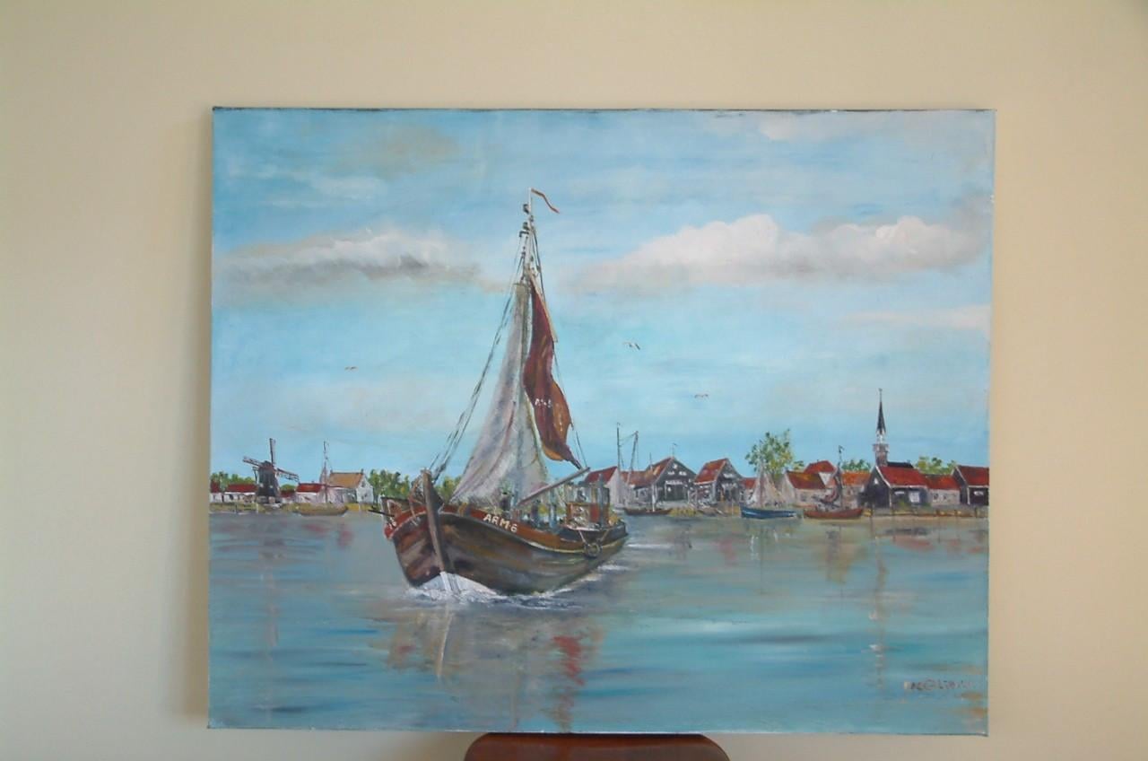 Haven -en oudere zeilers Visserij