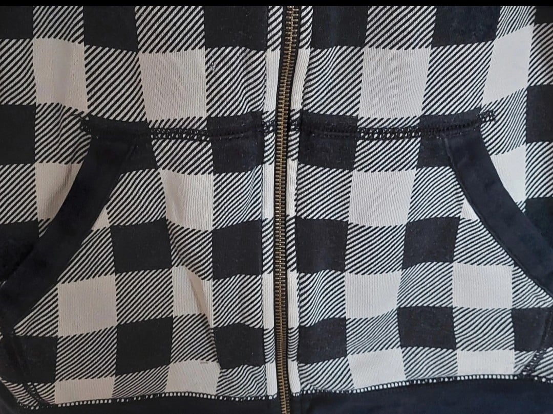 Zwart/wit geblokt Ralph Lauren herenvest mt xl