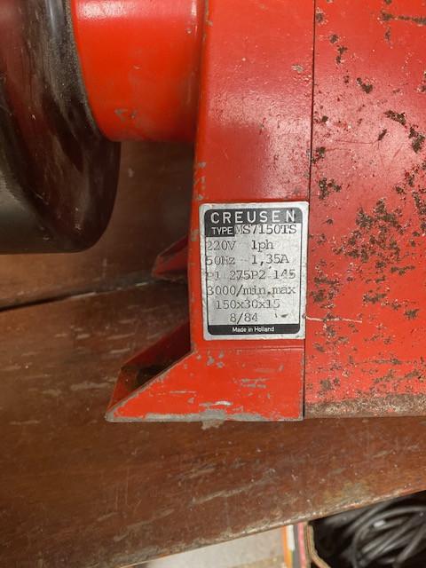 Werkbankslijper Creusen  MS7150TS met 1 extra slijpsteen