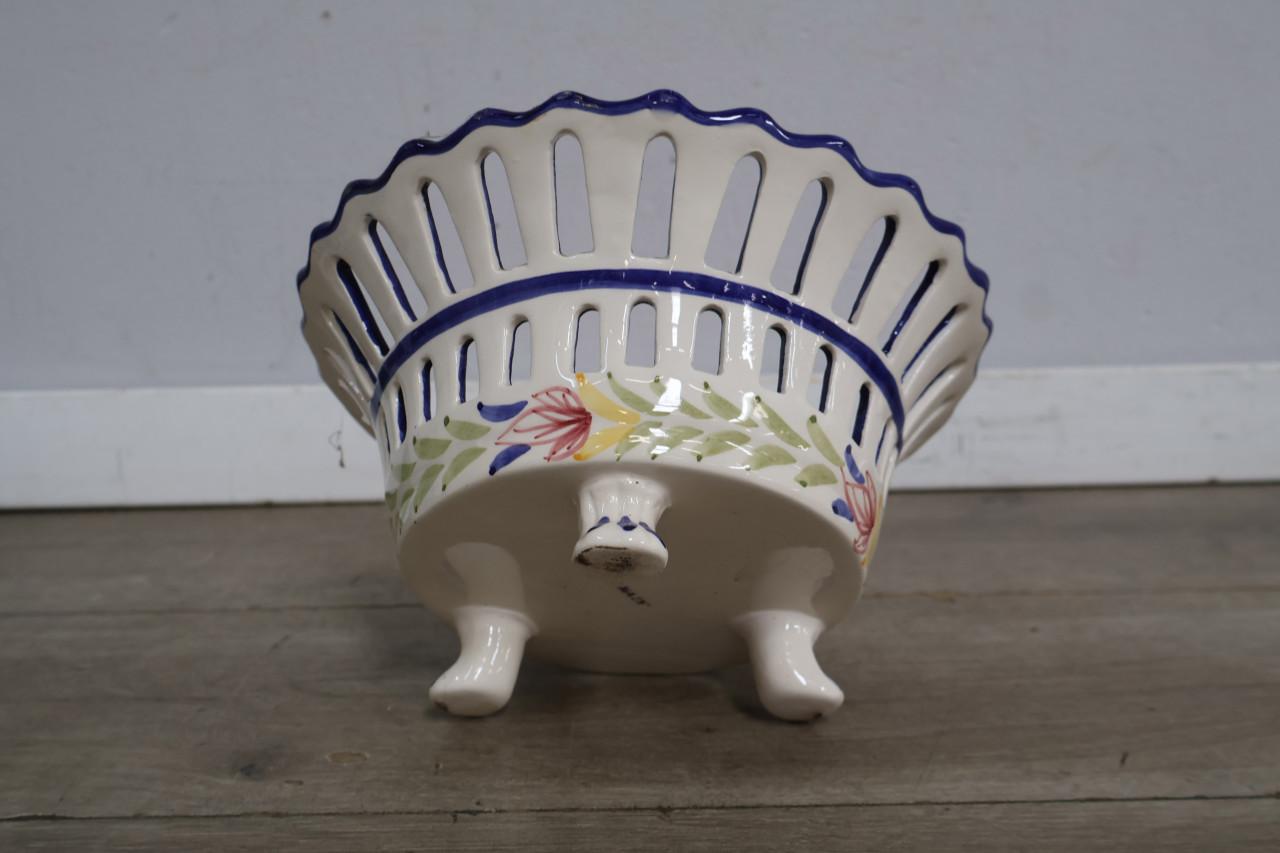 Vintage Franse schaal/mand - aardewerk
