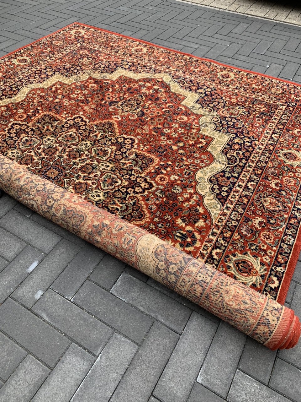 ✨Prachtig Sfeervol Vintage Vloerkleed in Warme Hetfstkleuren✨