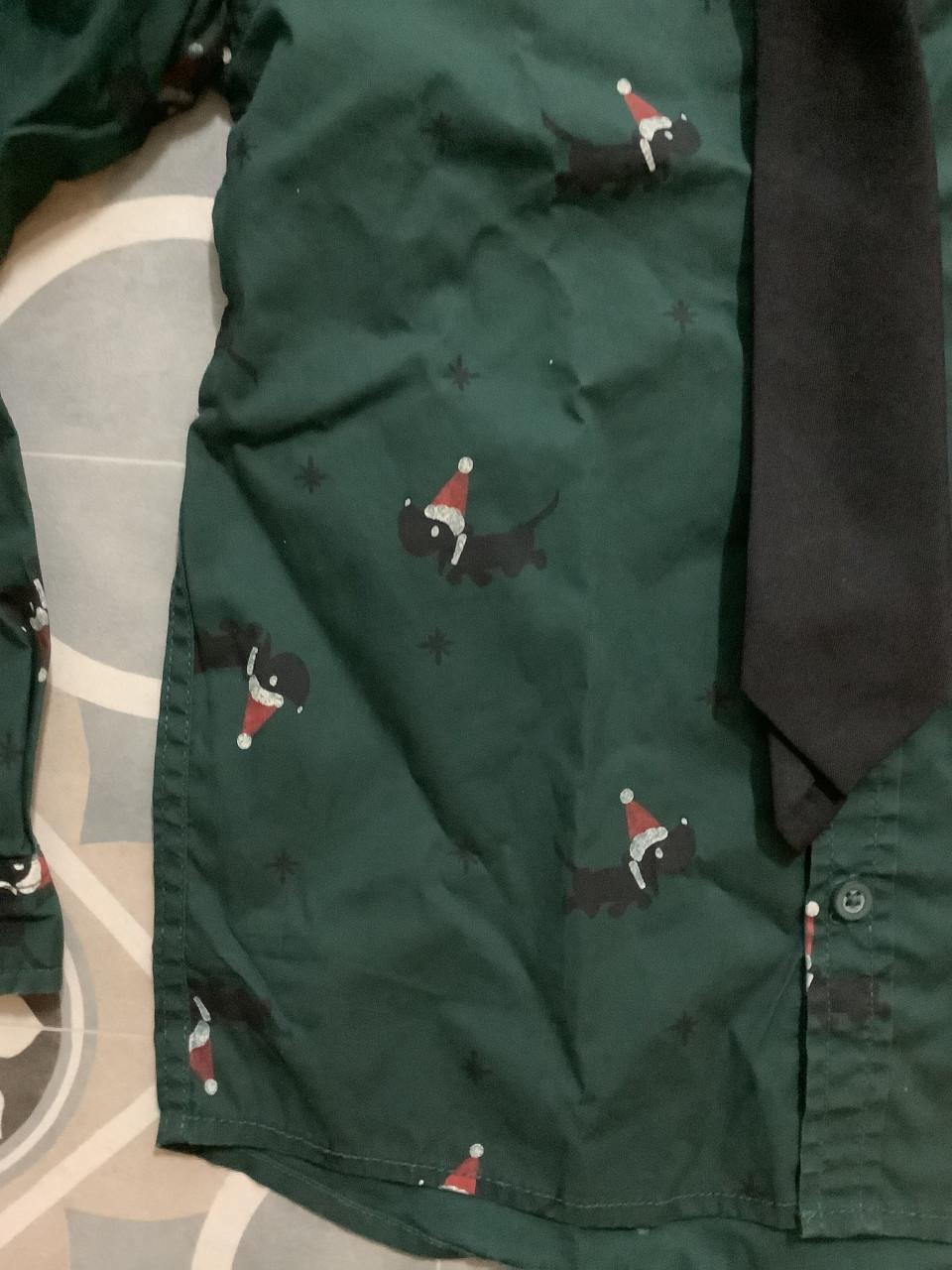 Takkie kerstblouse, jongen maat 122/128