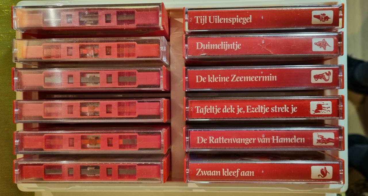 Luister Sprookjes cassette bandjes Lekturama's box van 27 en 12.