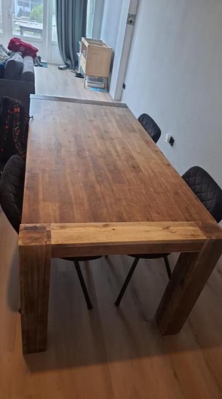 Houten eettafel - 190x90 cm