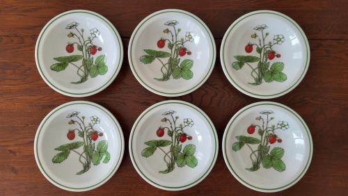 Set van 6 vintage IKEA schaaltjes Midsommar - Marguerite Walfridson