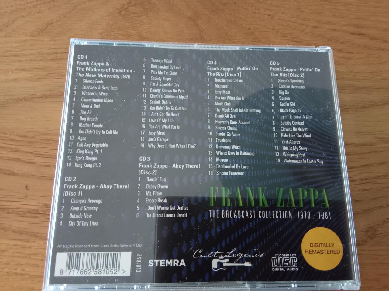 5 cds Frank Zappa