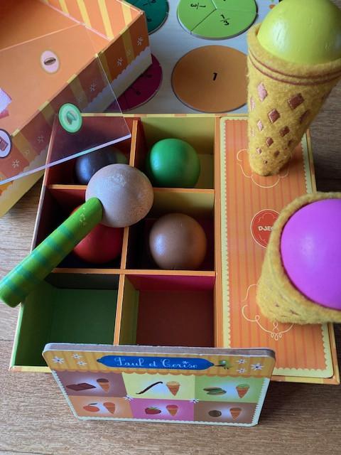 IJssalon spelen en leerplank