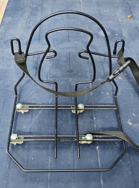 Steco Bagagedrager verbreder Monkey-mee Staal - 31cm breed - Zwart
