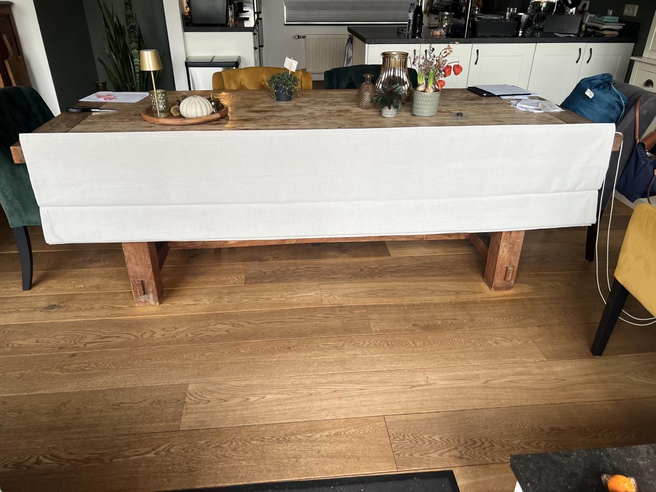 Nieuw crèmekleurig rolgordijn met soepel ketting systeem