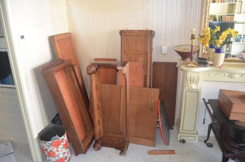 Mahoniehouten kabinet 19e eeuw. Igst.