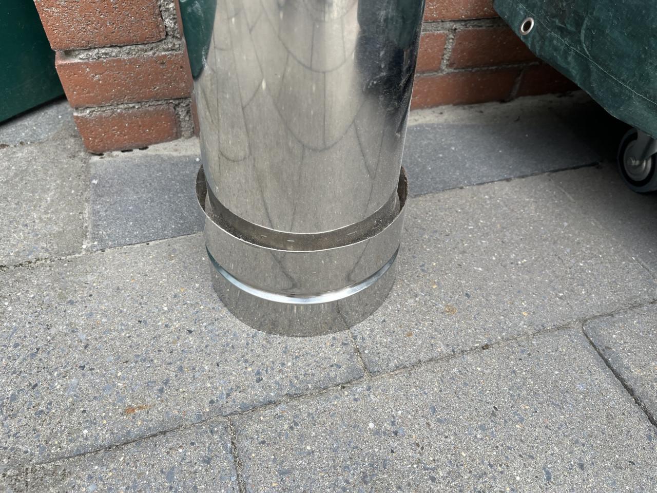 Dubbelwandig pijp L=100 cm. d= 150-170 mm