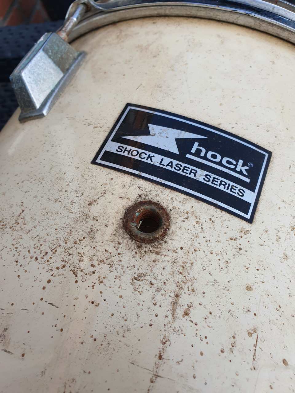 Leuke antieke jaren 60/70 drum van het merk hock/shock laser series...